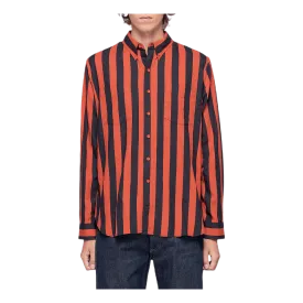 1960s Button Down Shirt Red