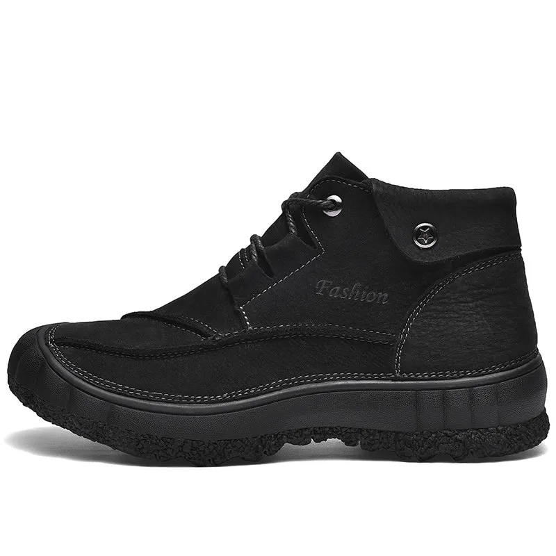2020 New Outdoor Leather And Cotton Hiking Boots