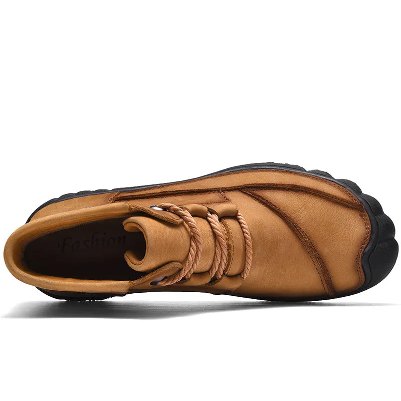 2020 New Outdoor Leather And Cotton Hiking Boots