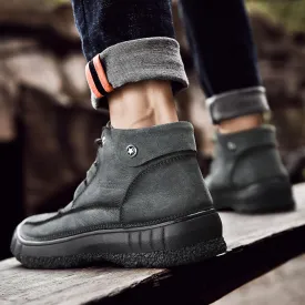 2020 New Outdoor Leather And Cotton Hiking Boots