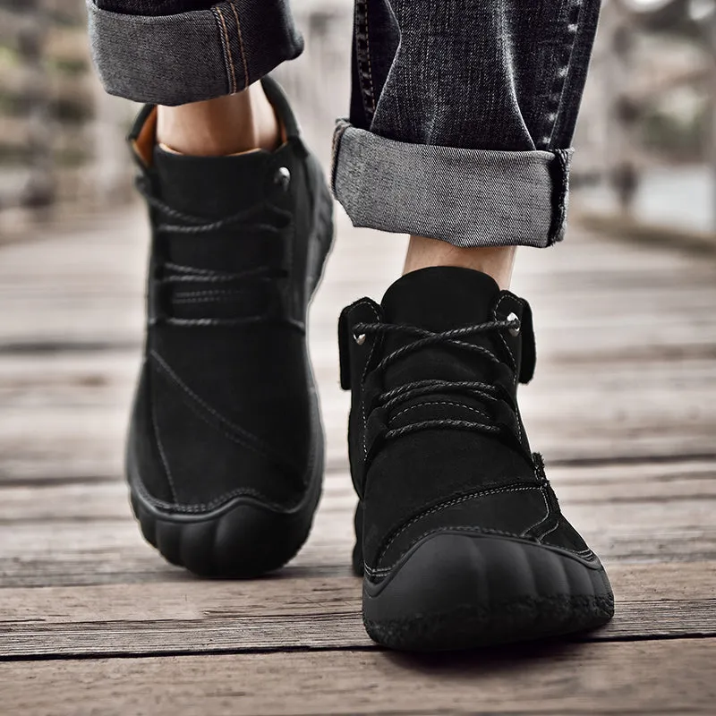 2020 New Outdoor Leather And Cotton Hiking Boots