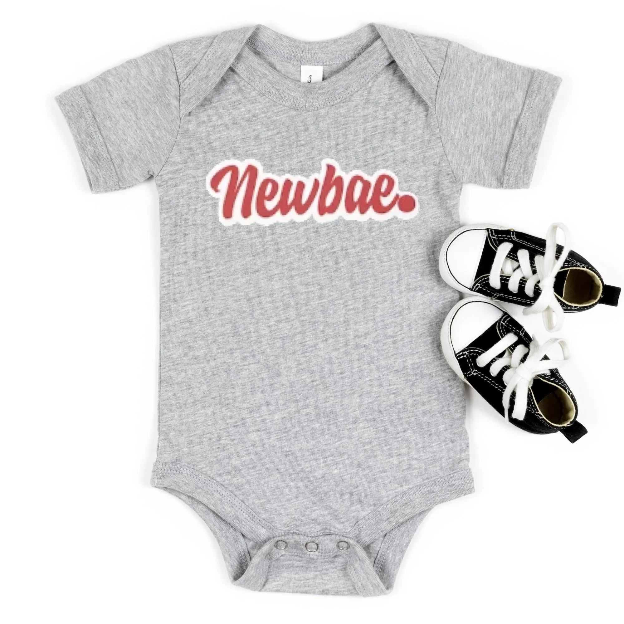 Baby Newborn Matching Set - Newbae (Heather Grey)