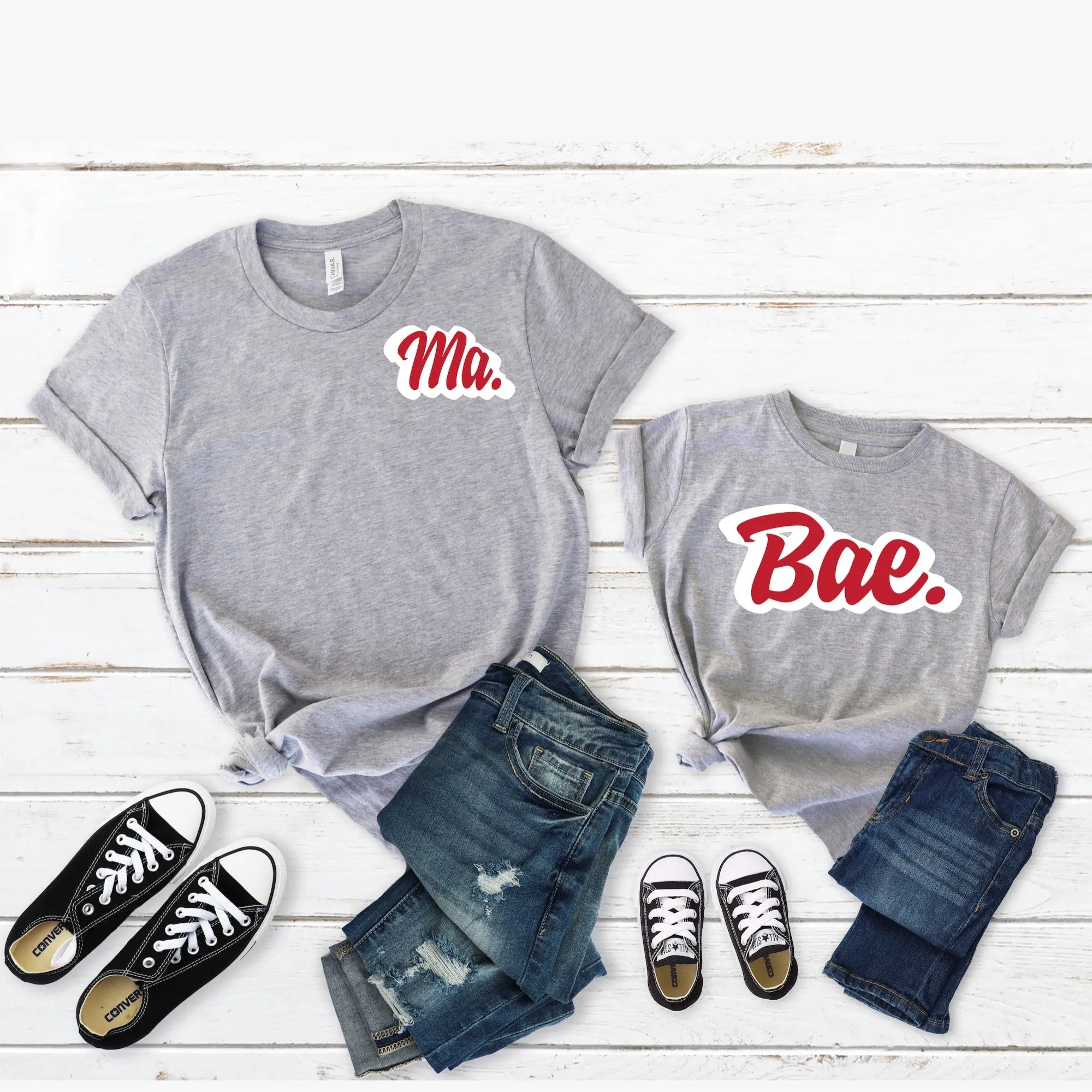 Baby Newborn Matching Set - Newbae (Heather Grey)