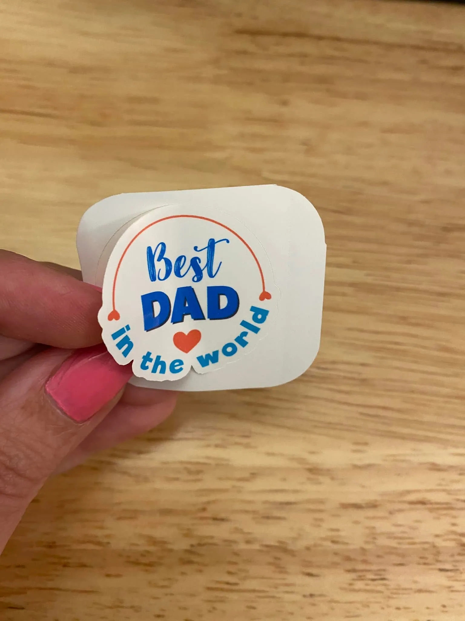 Best Dad in the World Sticker