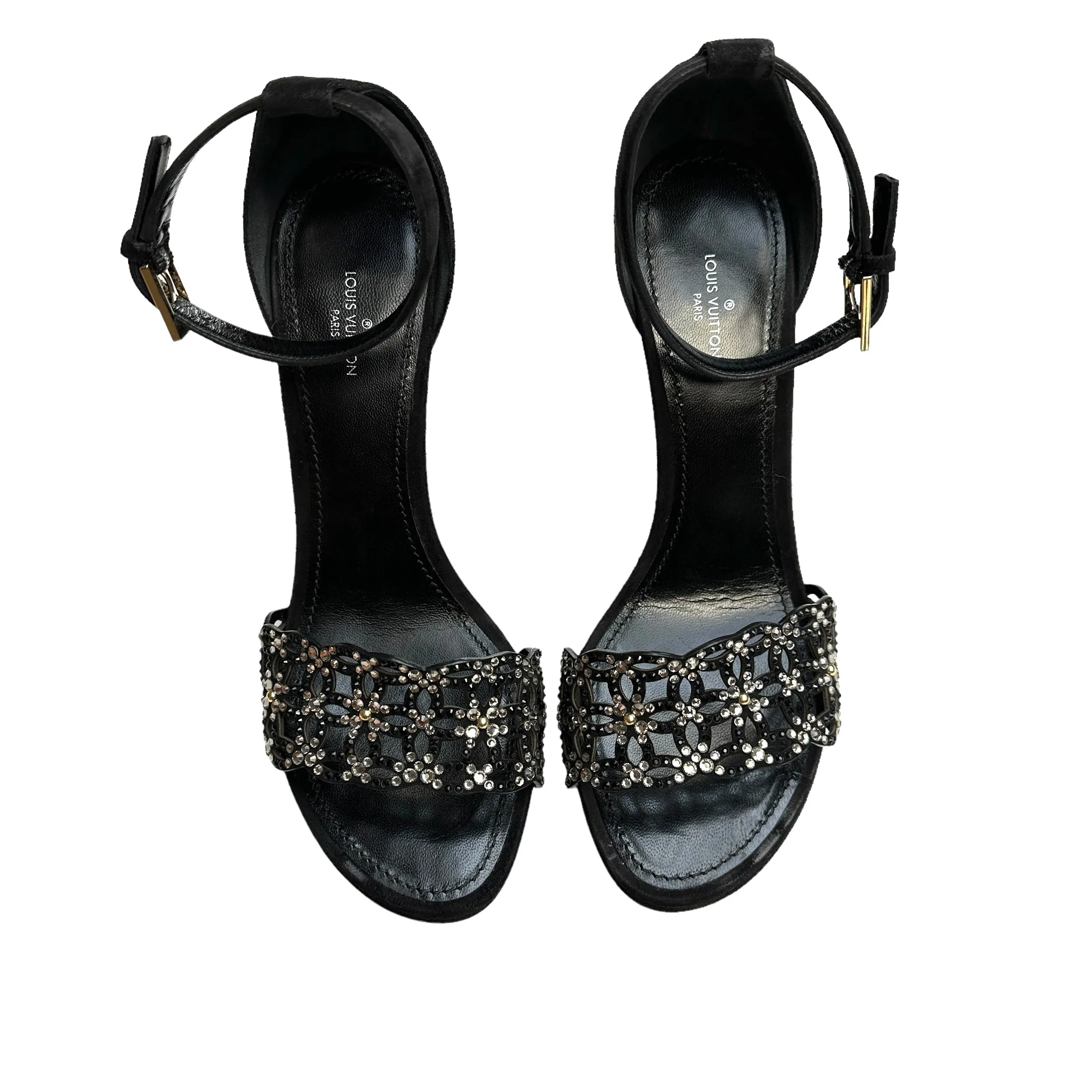 Black Heels w/Crystals - 9