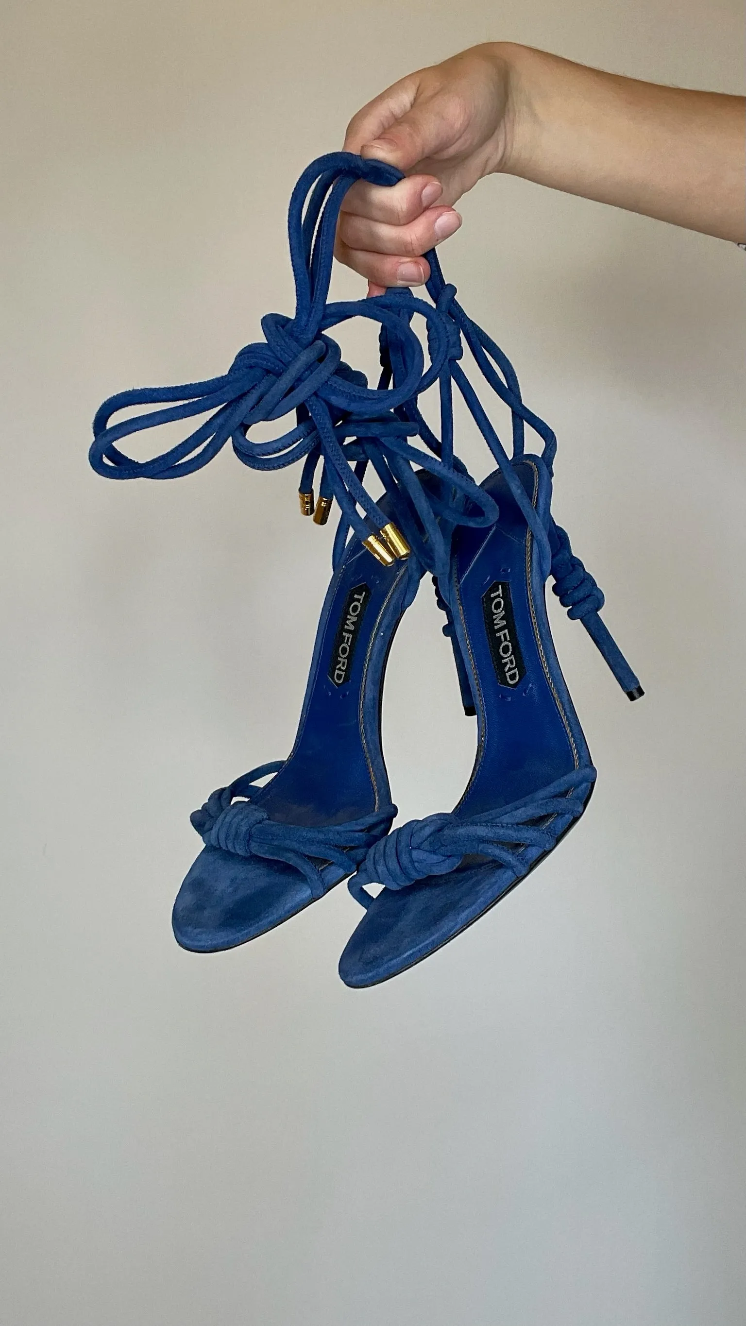 Blue Suede Heels - 10.5
