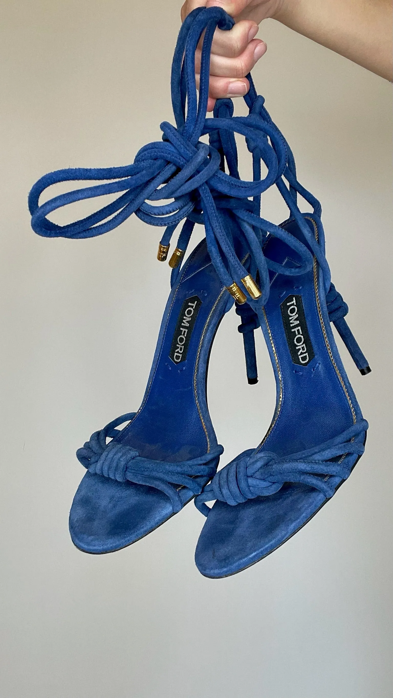 Blue Suede Heels - 10.5