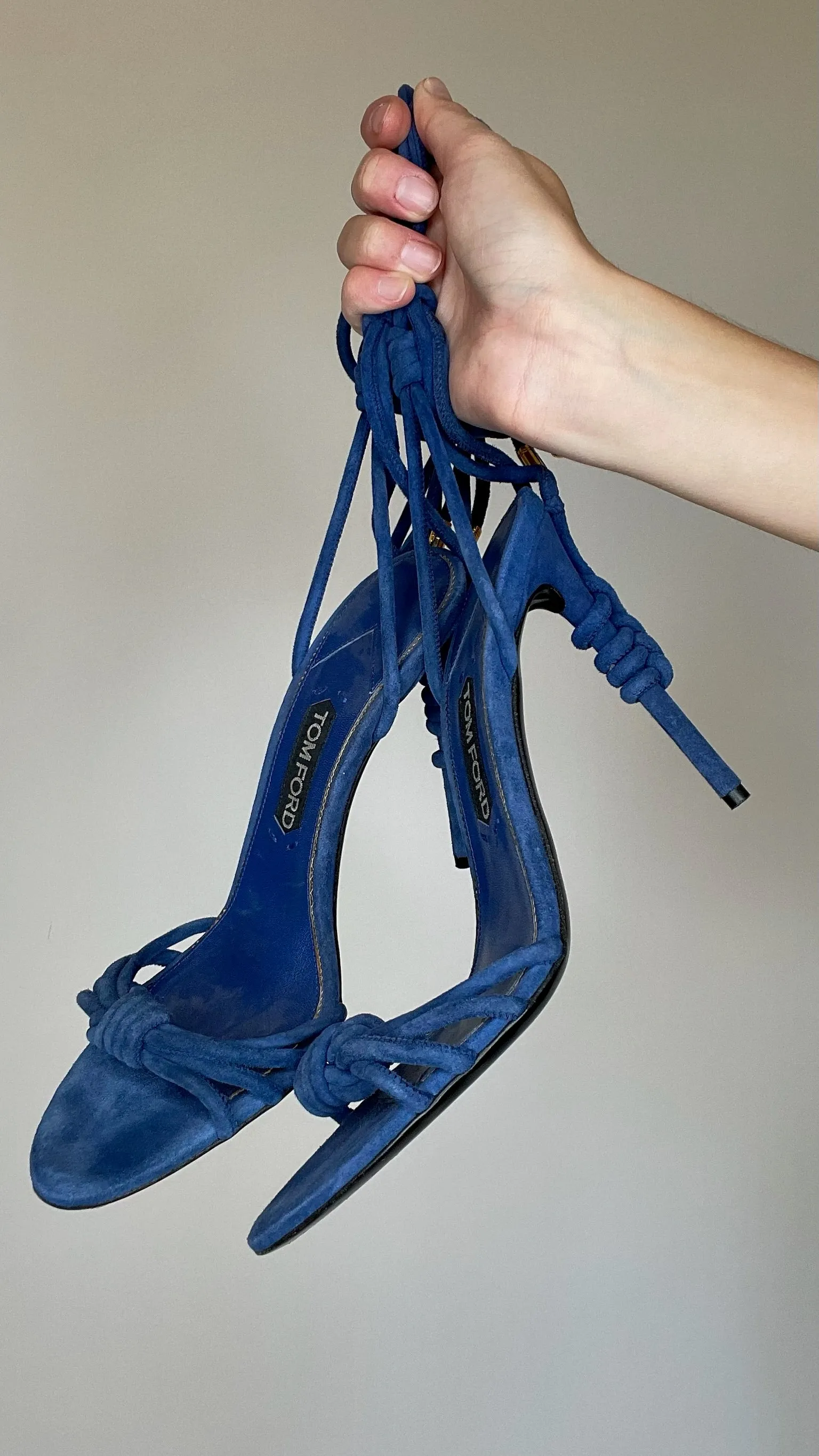 Blue Suede Heels - 10.5