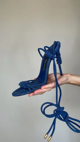 Blue Suede Heels - 10.5