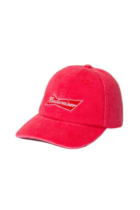 BUDWEISER LOGO DAD HAT Red