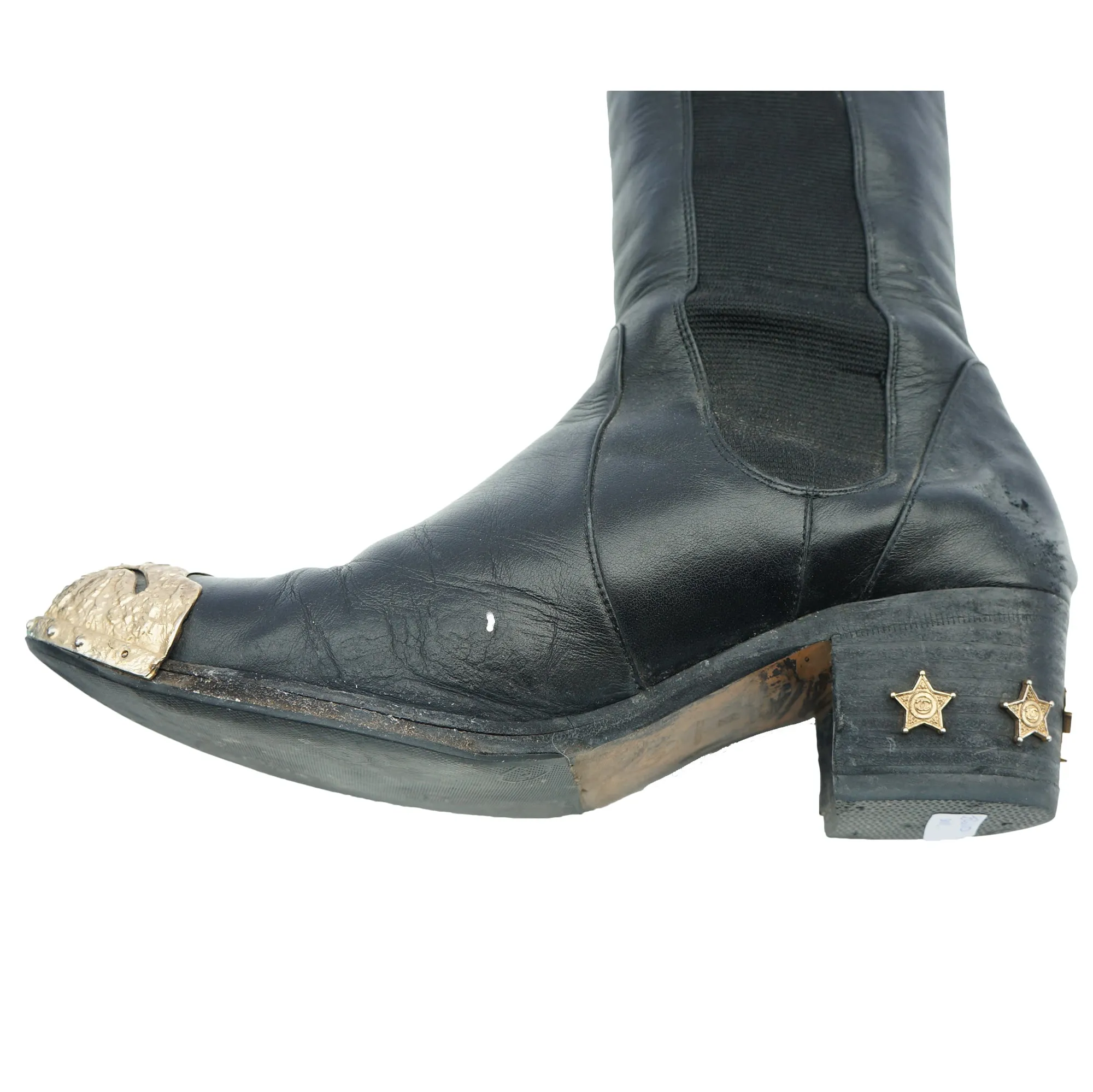 CHANEL PARIS-DALLAS CAP-TOE BOOTS