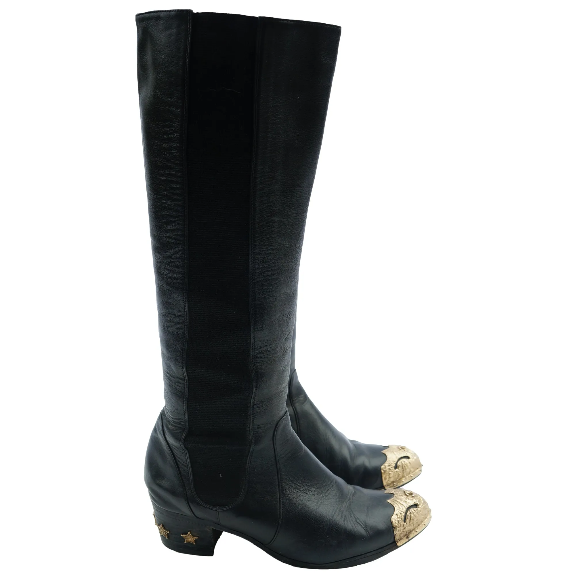 CHANEL PARIS-DALLAS CAP-TOE BOOTS