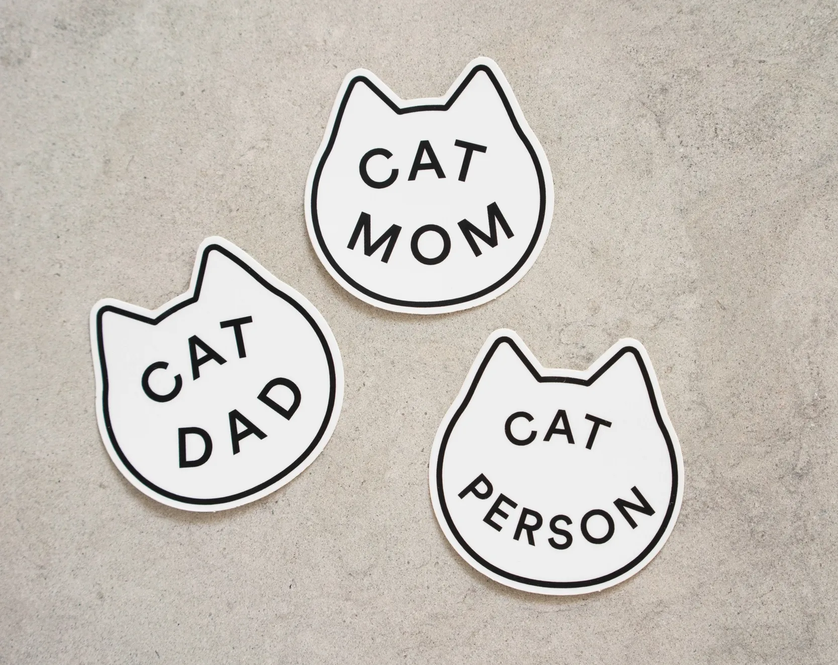Everyday Olive | Cat Parent Vinyl Die Cut Stickers