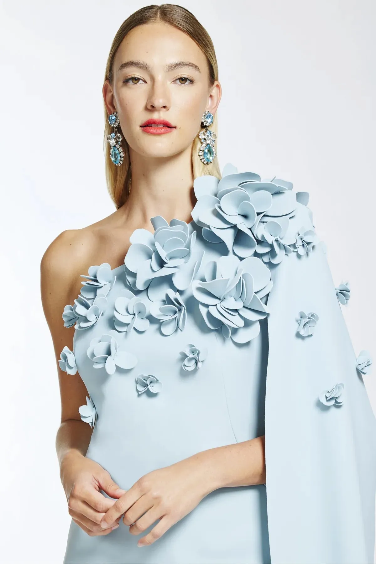 Frascara 4428: Elegant One Shoulder Knee Length Dress