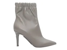 Grey Gianvito Rossi Alina Pointed-Toe Ankle Boots Size 39