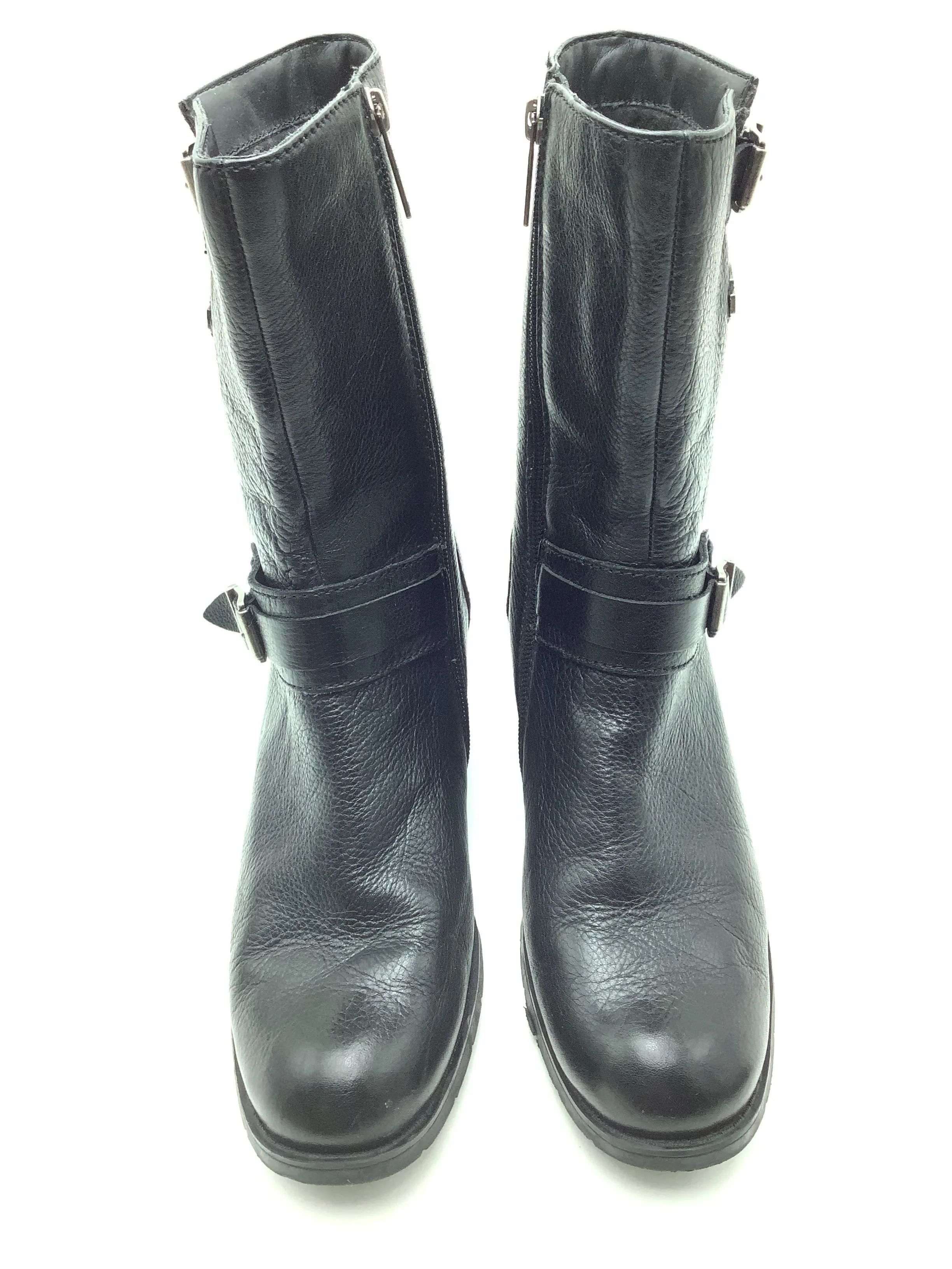 Harley Davidson Women's Biker Boot Leather Black Size: 9