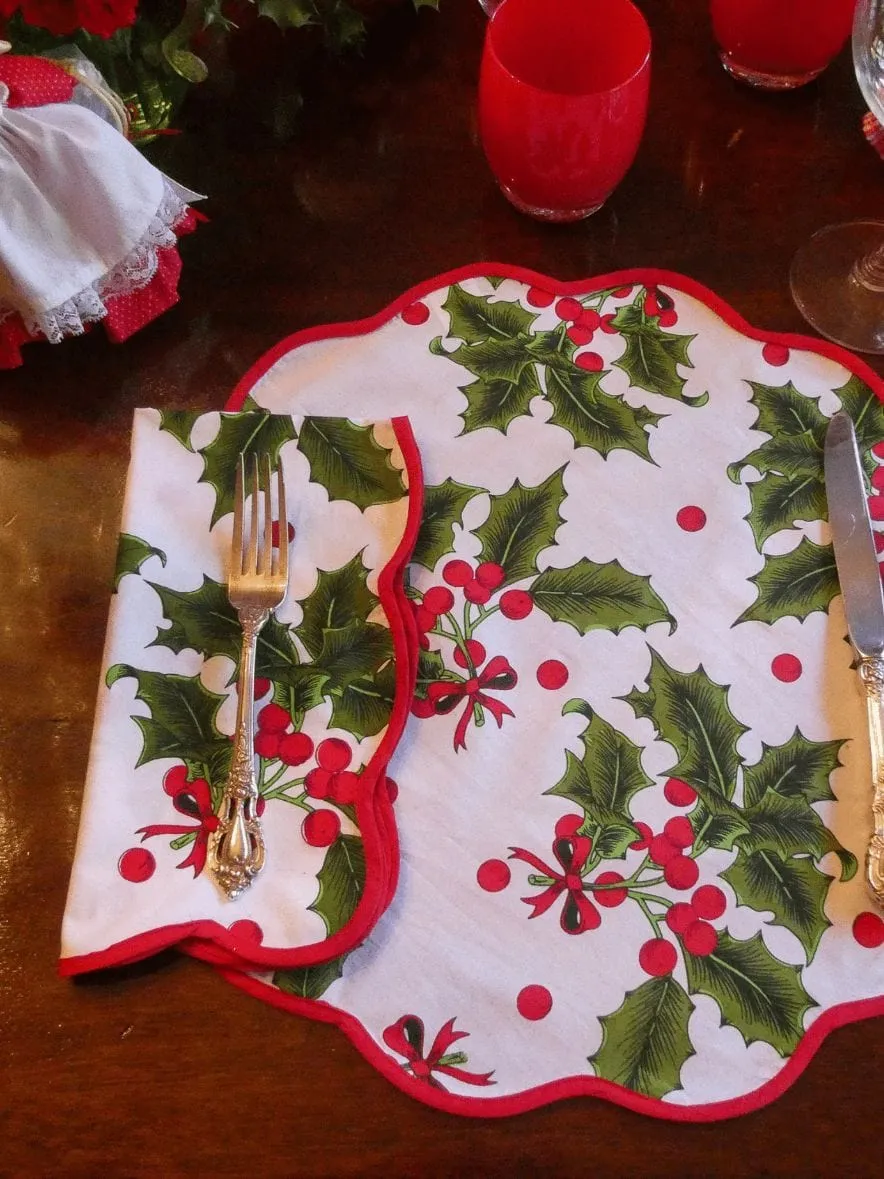 Holiday Print Napkins (set of 4)