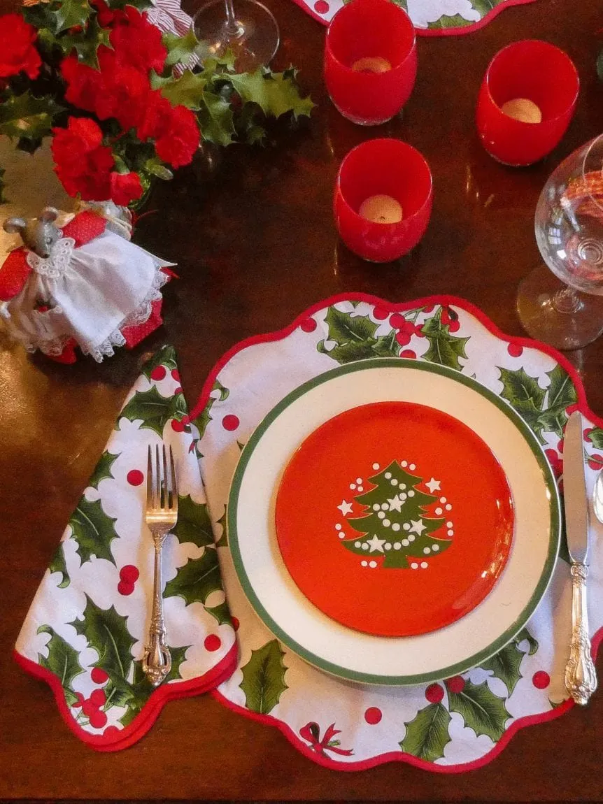 Holiday Print Napkins (set of 4)