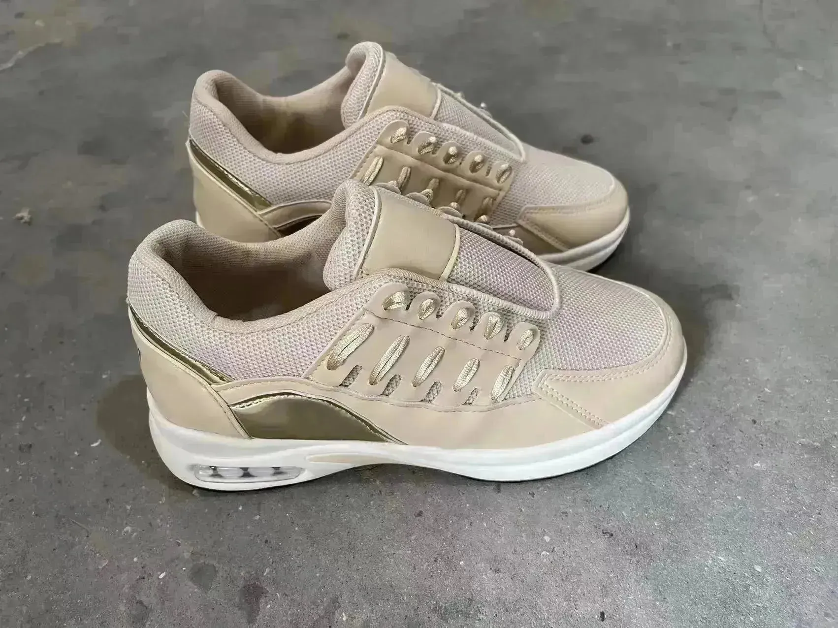 Lace Up Sneakers Women Wedge Heel Running Sports Sneakers Shoes for Women.