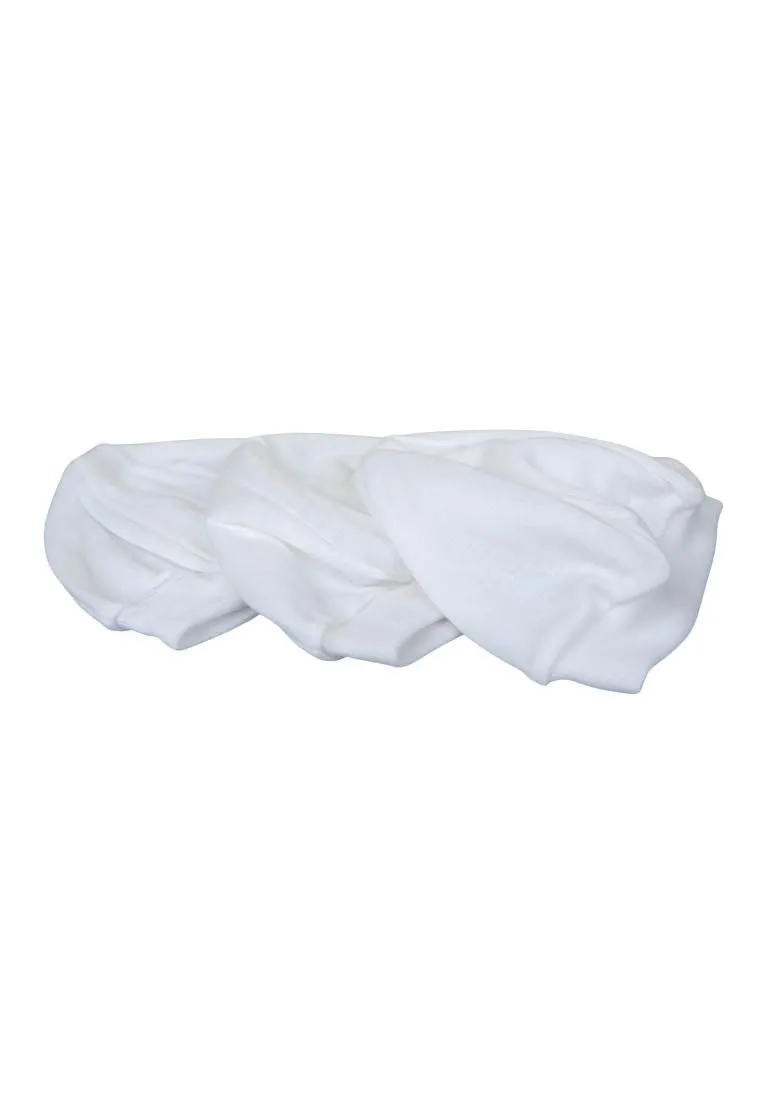 Landmark Bonnet 3 in 1 Tetron Cotton White