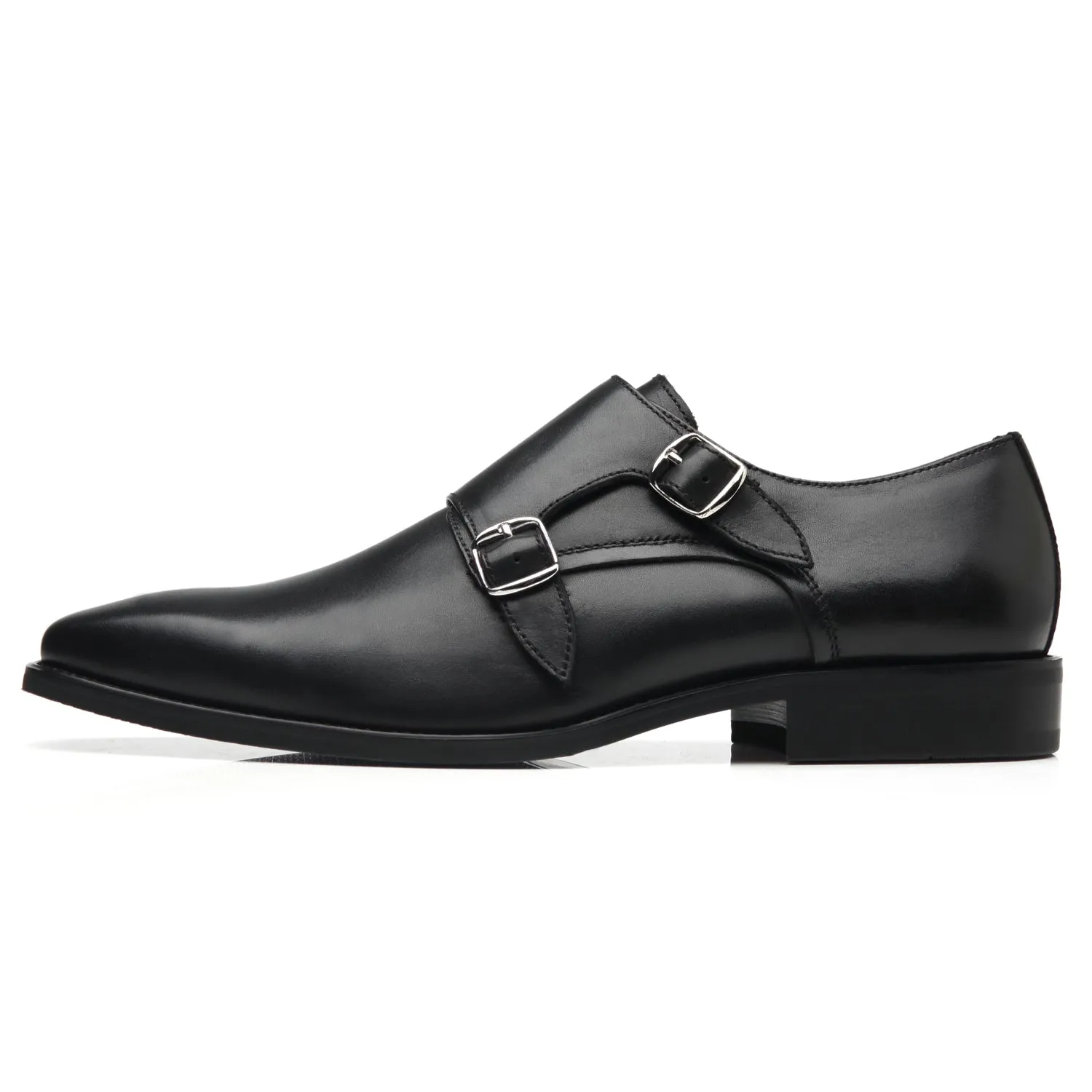 Men's Monk Strap Wing-2-black