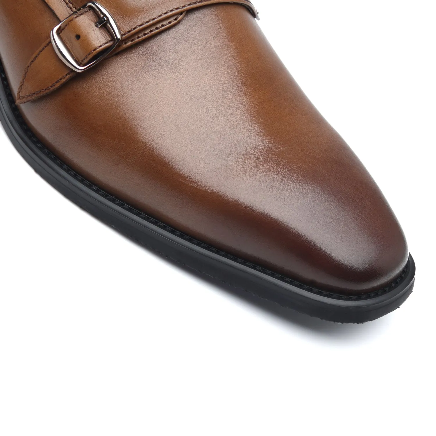 Men's Monk Strap Wing-2-brown