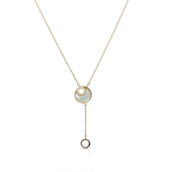 Moon Mother of Pearl Necklace