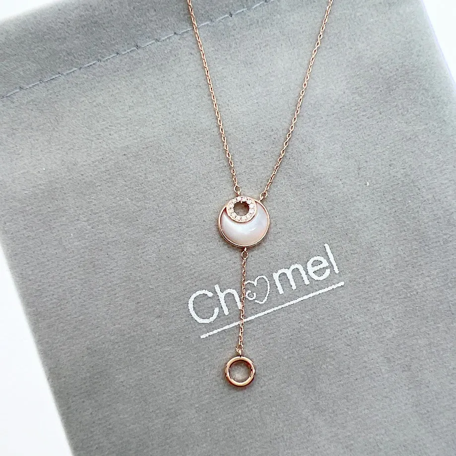 Moon Mother of Pearl Necklace