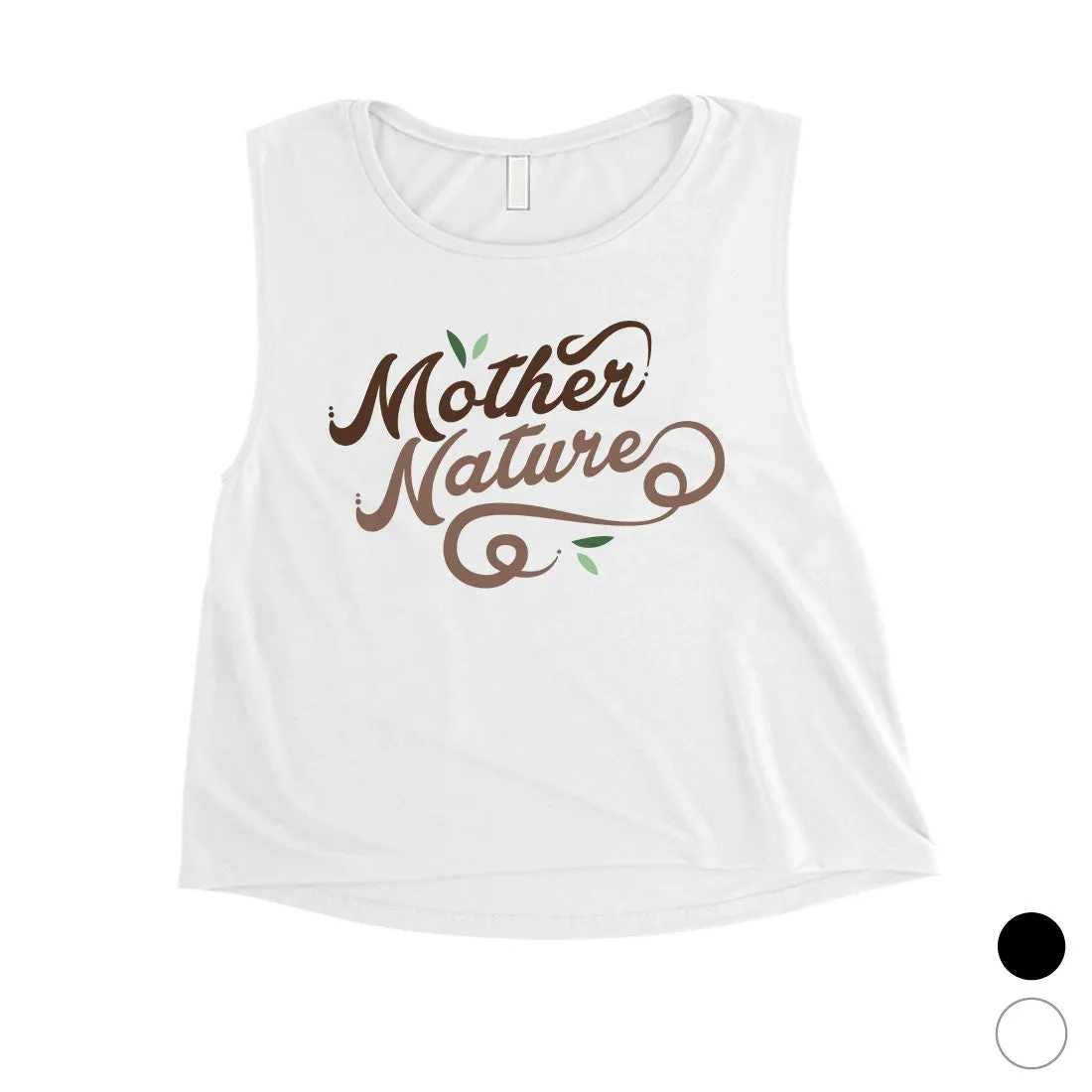 Mother Nature Womens Workout Mom Crop Tank Top Gift For Mothers Day