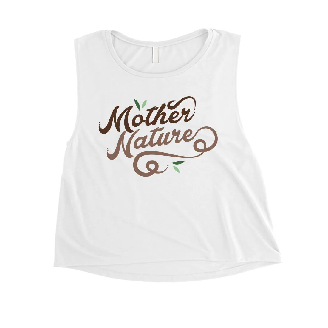 Mother Nature Womens Workout Mom Crop Tank Top Gift For Mothers Day