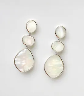 Mother of Pearl Three Drop Earrings