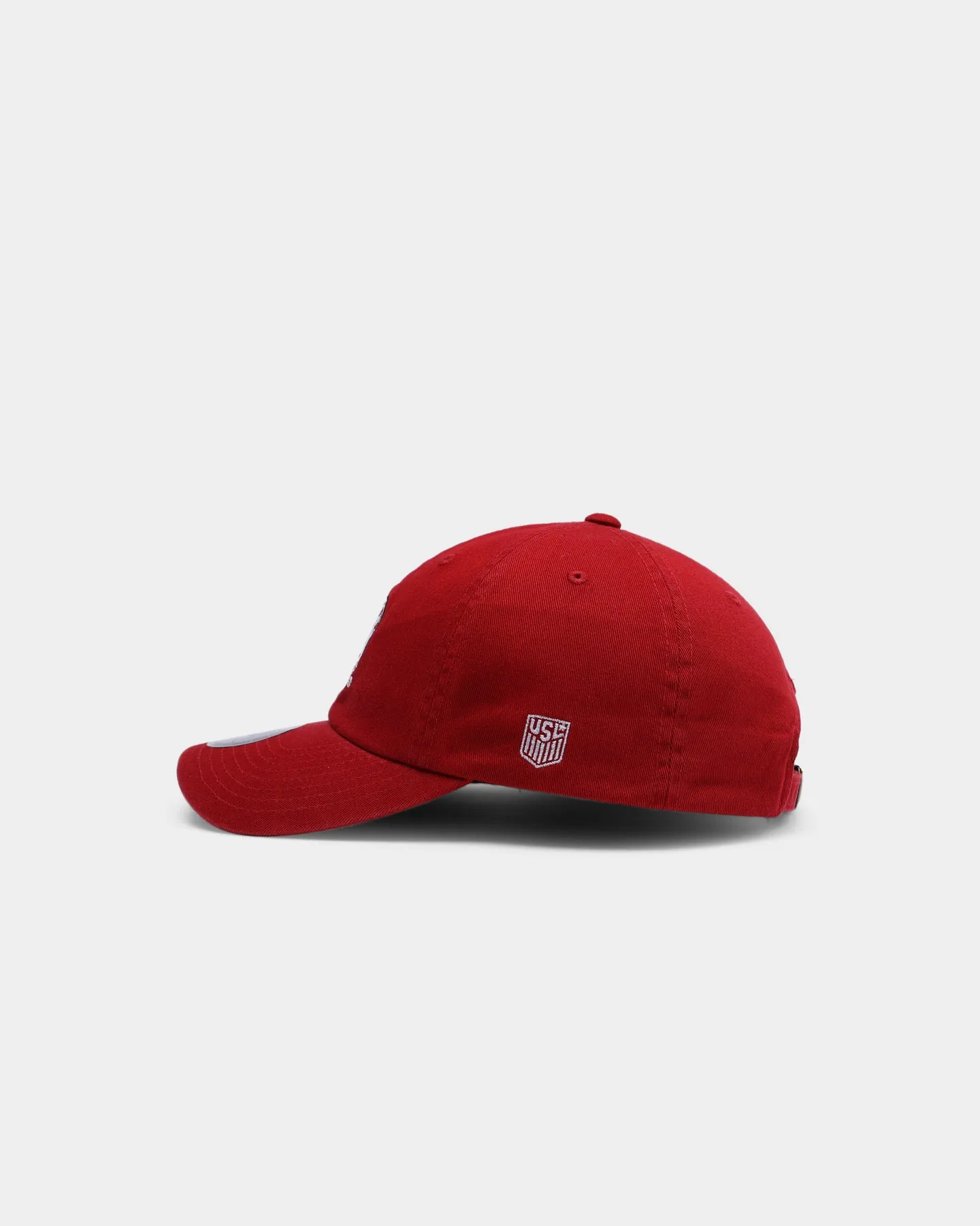 NATIONAL COLLEGIATE ATHLETIC ASSC Alabama Crimson Tide Small Team Crest Dad Hat Strapback Washed Crimson