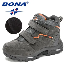 New Designers Outdoor Hiking Boots Kids Leather Mountain Boots
