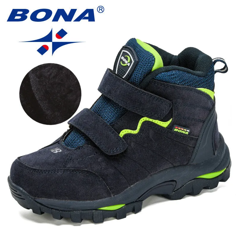 New Designers Outdoor Hiking Boots Kids Leather Mountain Boots