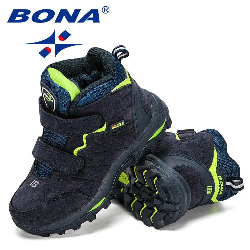 New Designers Outdoor Hiking Boots Kids Leather Mountain Boots