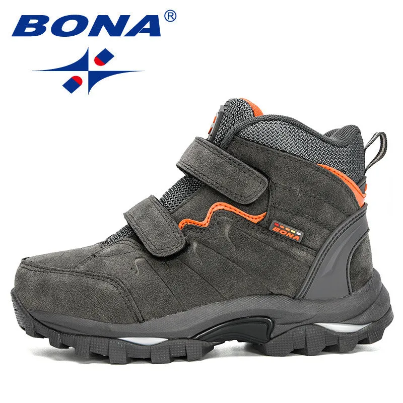 New Designers Outdoor Hiking Boots Kids Leather Mountain Boots
