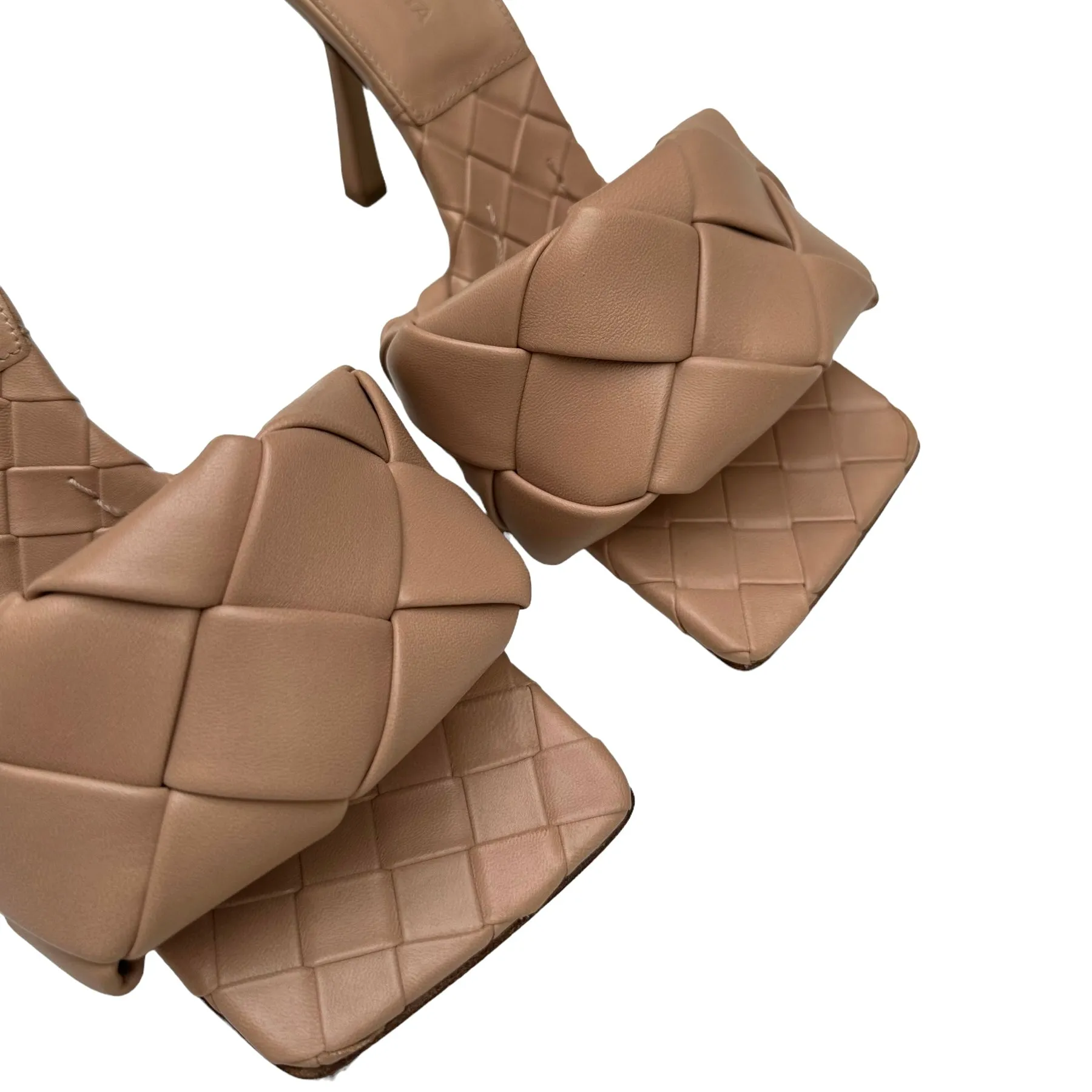 Nude Leather Heels - 6.5