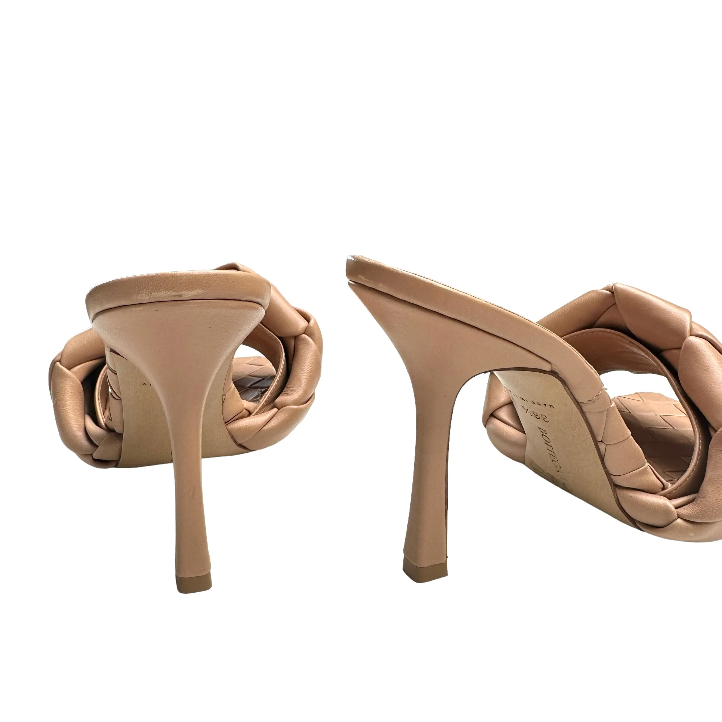 Nude Leather Heels - 6.5