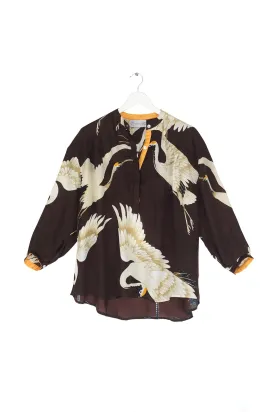 One Hundred Stars Stork Burgundy Darcy Shirt