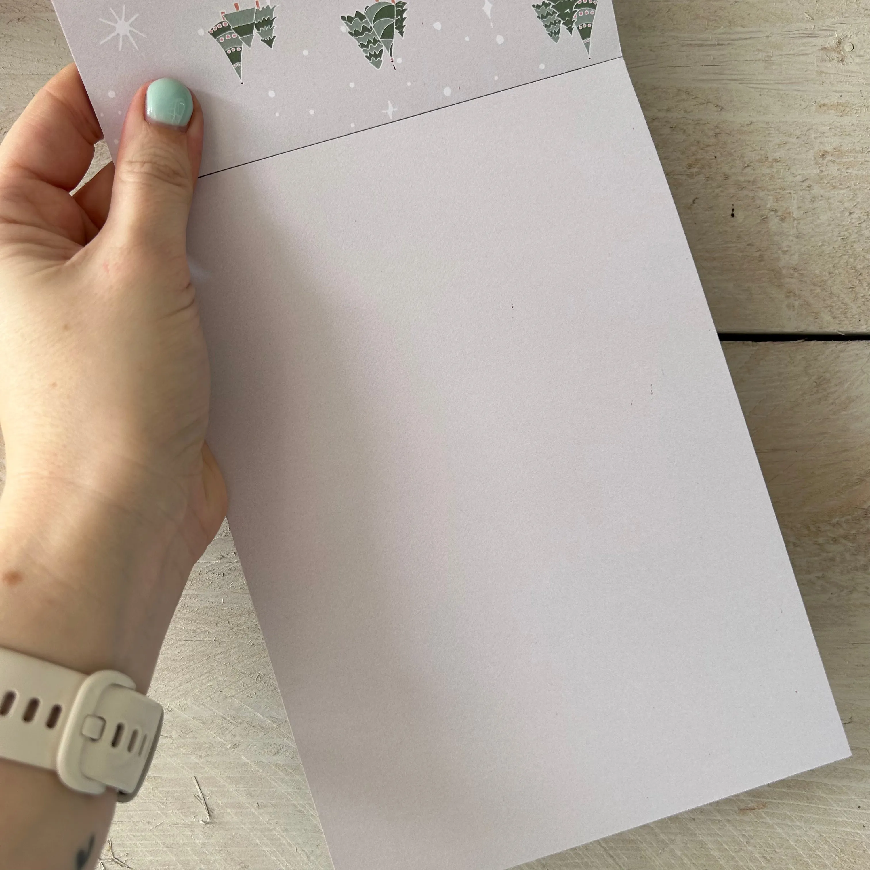 Paper Pad Christmas | rejected print (little red dots)