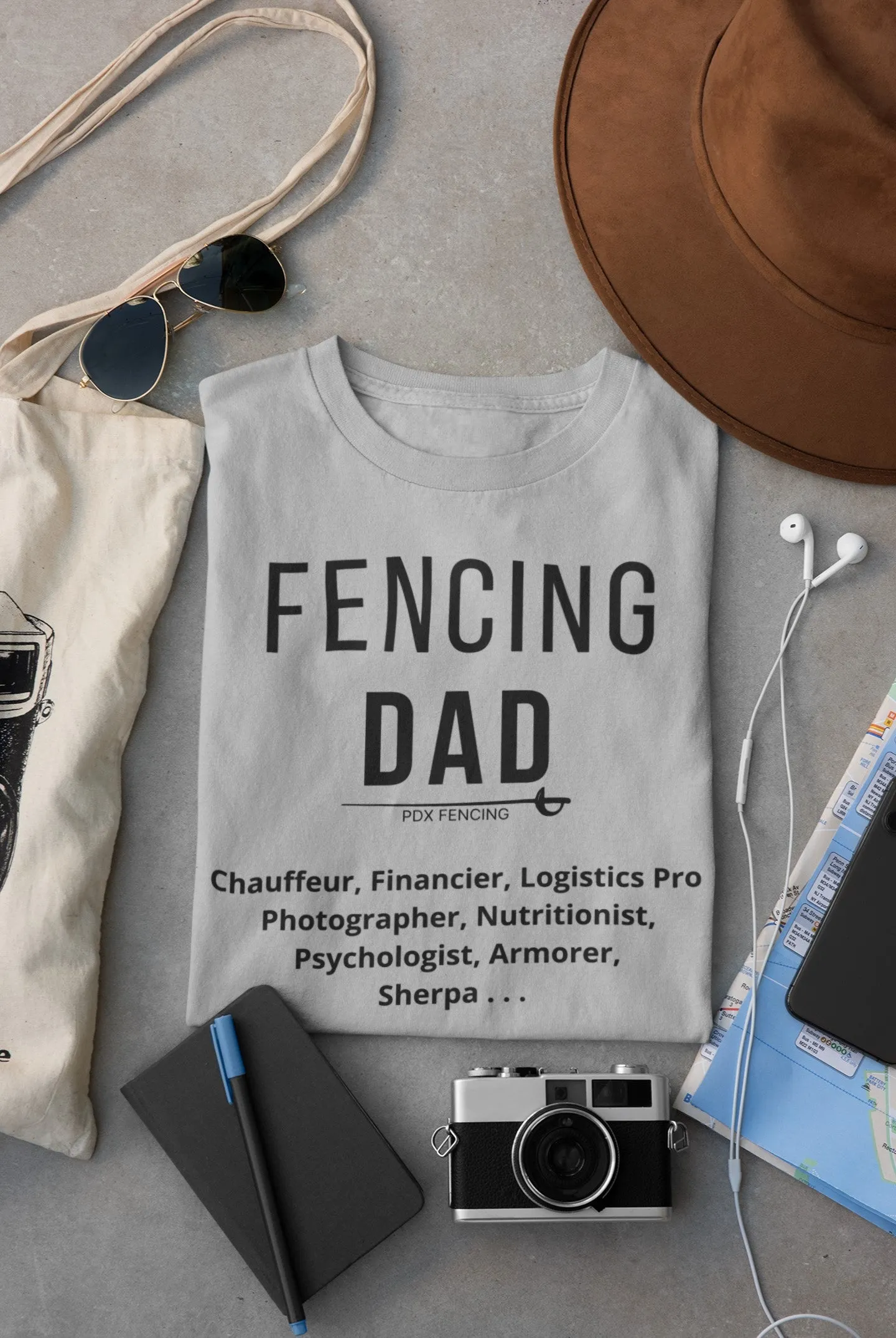 PDX Fencing Dad Fun T-Shirt