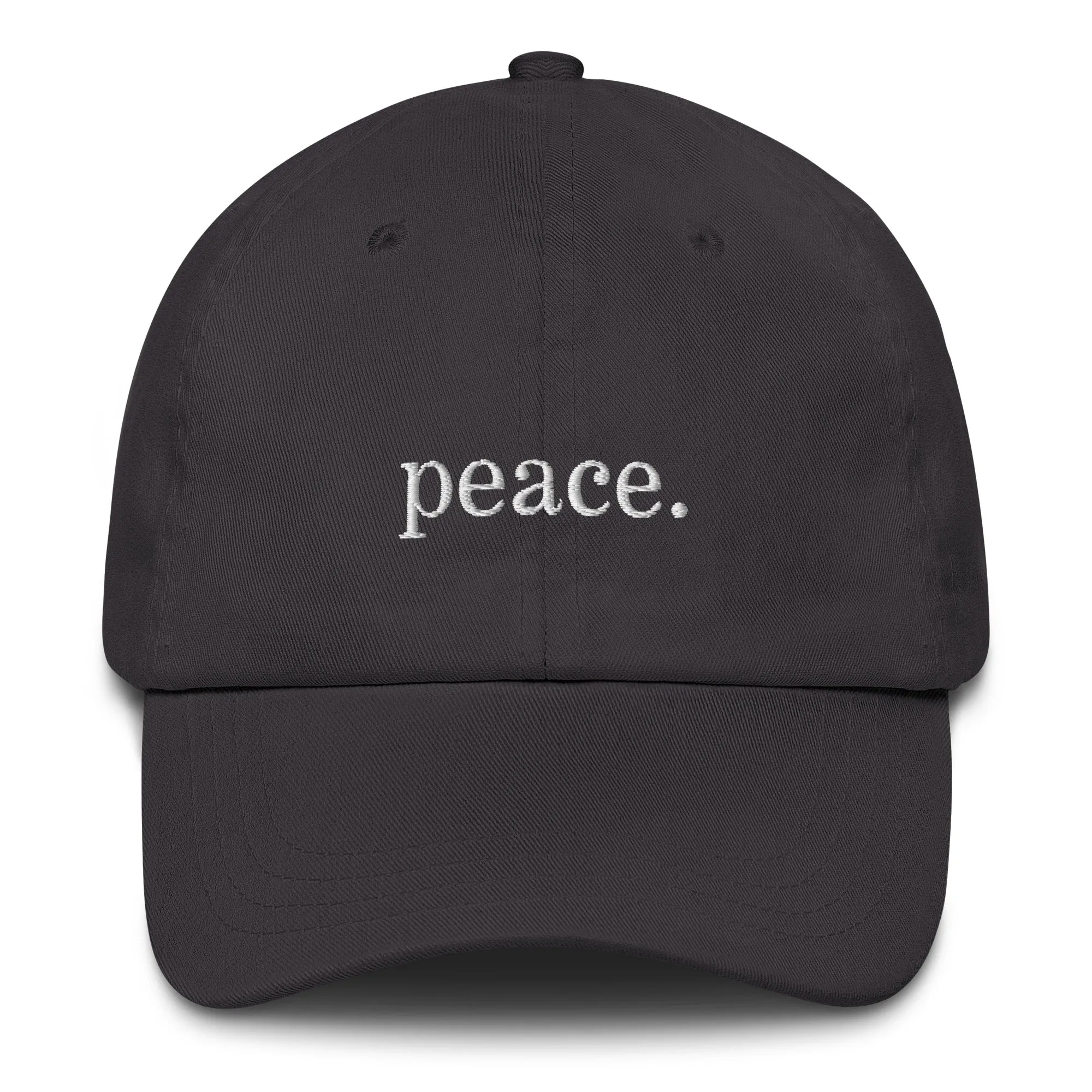 Peace Embroidered Dad hat