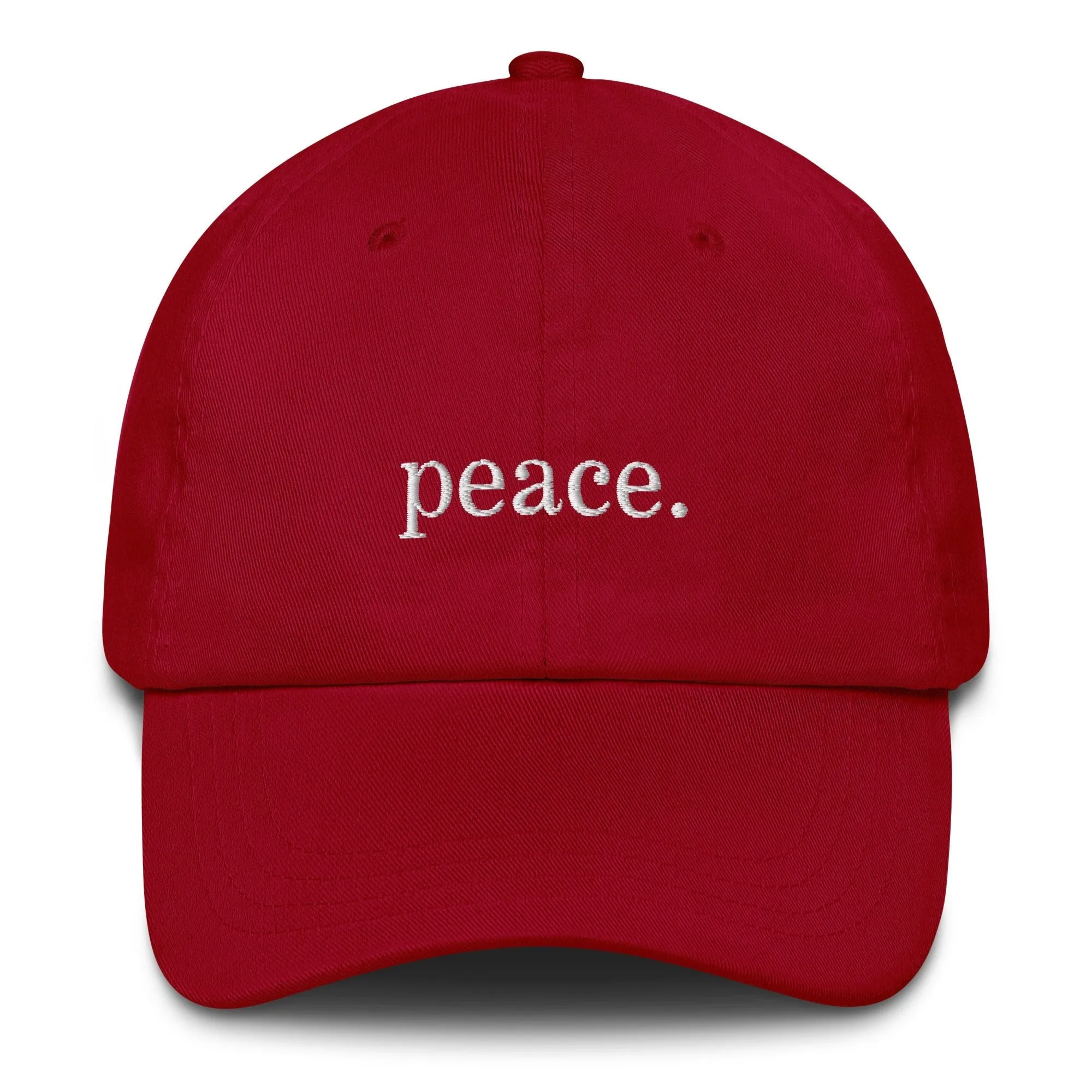 Peace Embroidered Dad hat