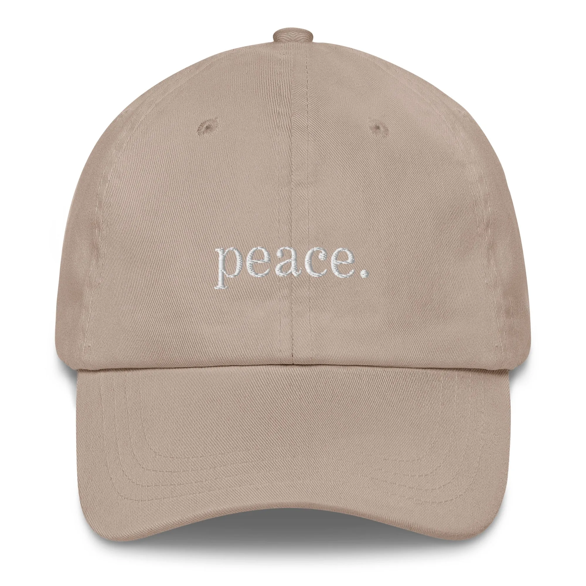 Peace Embroidered Dad hat