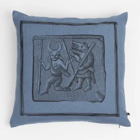 Pillow Cover 4, Torslunda Collection, Blue