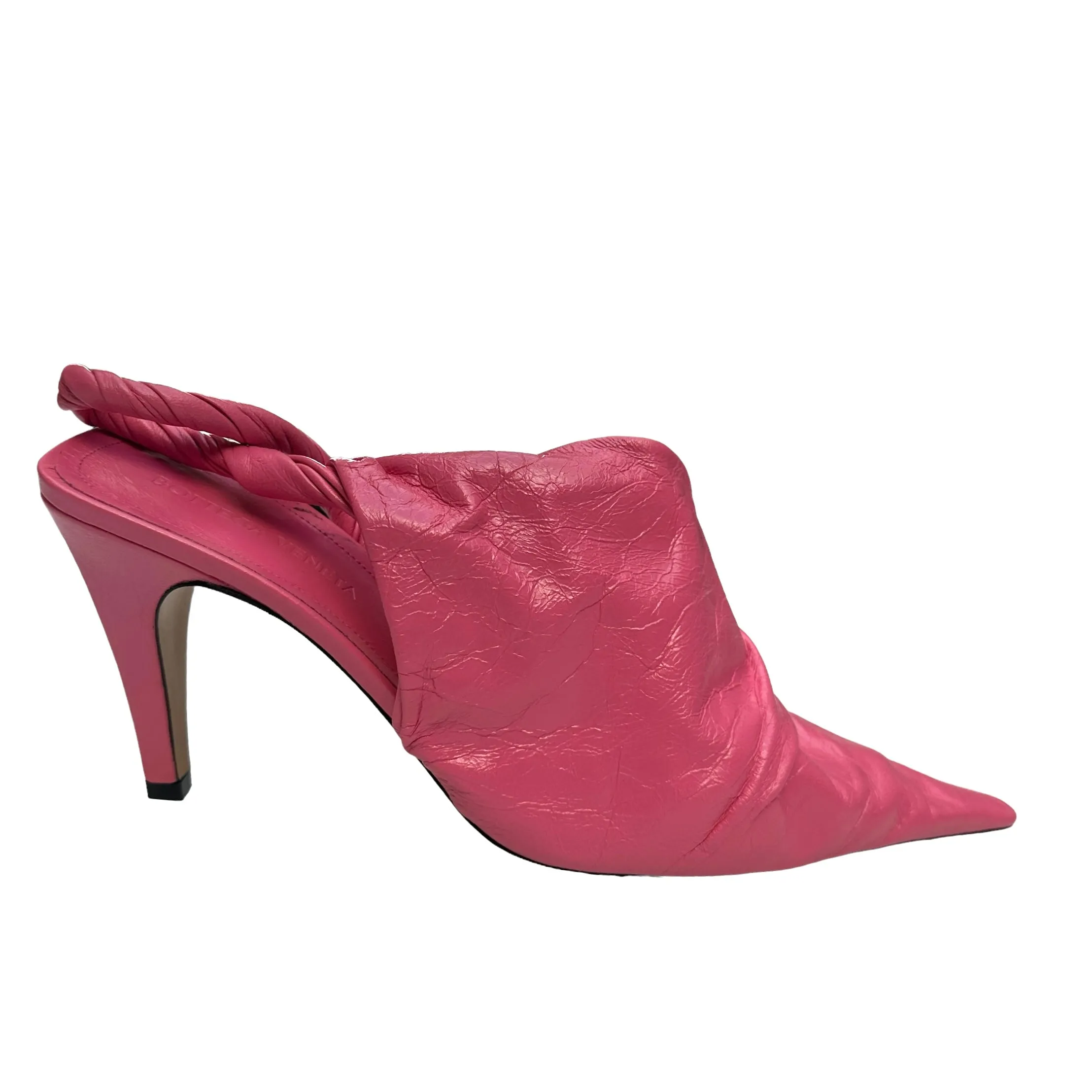 Pink Leather Heels - 9
