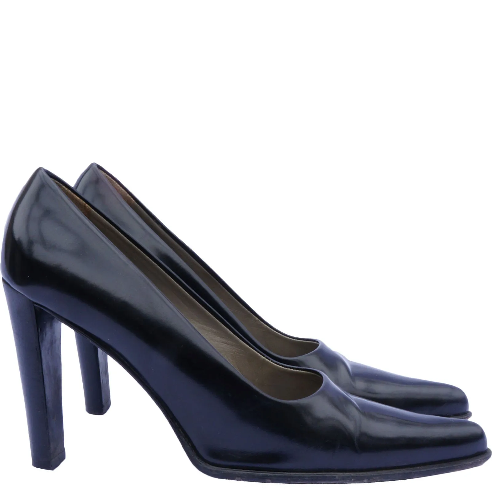 PRADA BLACK POINTED-TOE PUMPS