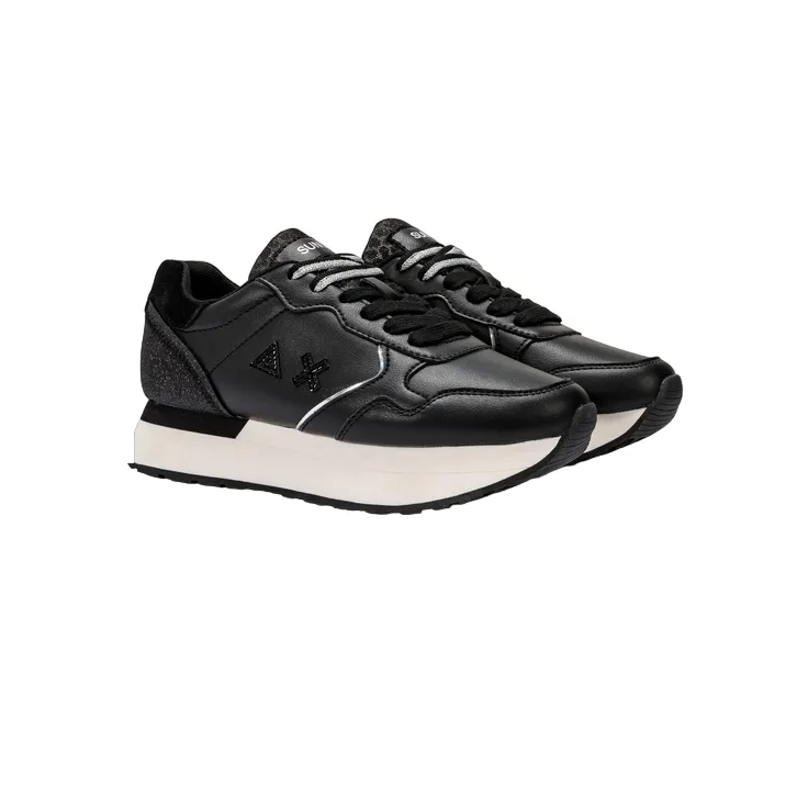 Sun68 scarpa sneakers da donna Kelly Leather Z43220 11 nero