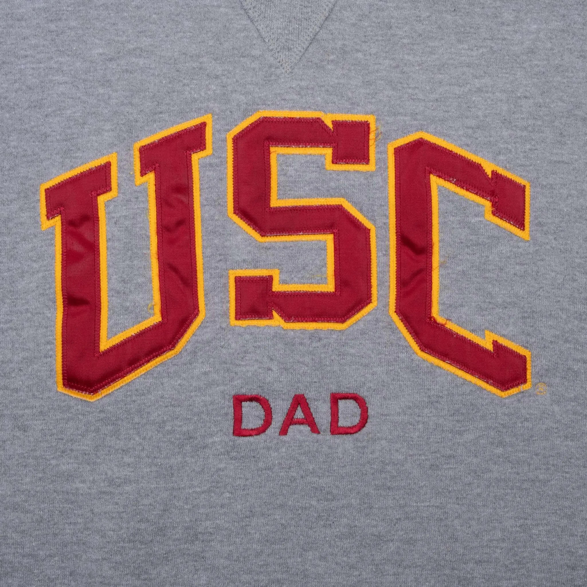 VINTAGE USC DAD RUSSELL ATHLETIC GREY CREWNECK SWEATSHIRT 1990S 2XL