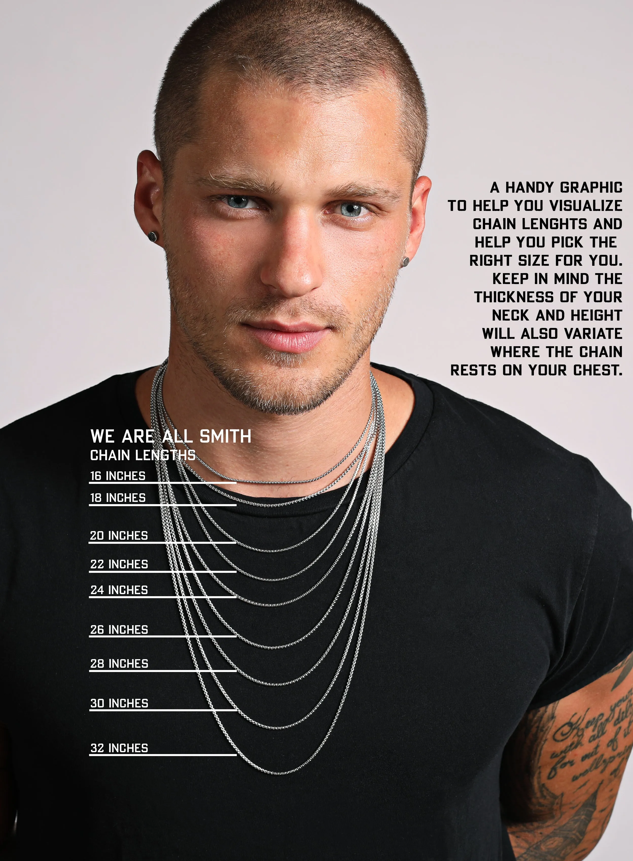 Waterproof 2mm Cable Stainless Steel Chain Necklace